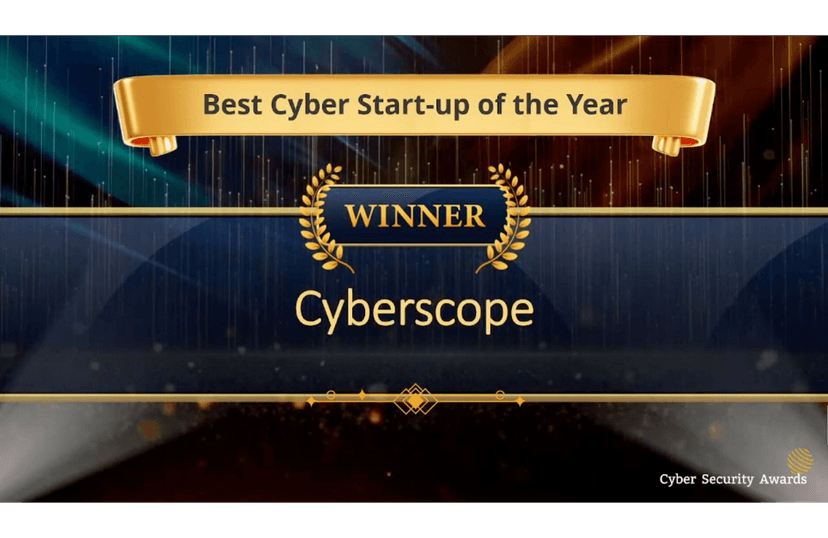 Cyberscope Wins Best Cyber Start-up of the Year at Cyber Security Awards 2023