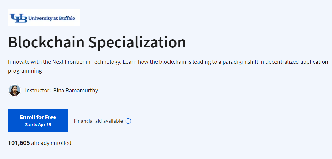 Blockchain Specialization - Coursera Program