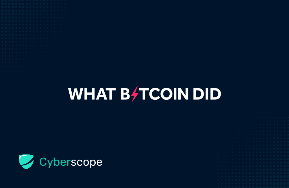 What Bitcoin Did Logo