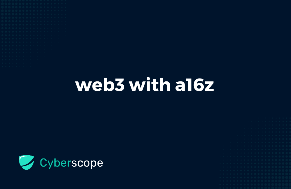 web3 with a16z Logo