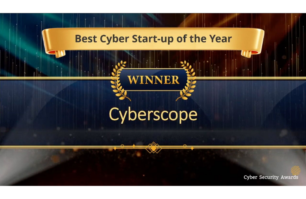 Cyberscope Wins Best Cyber Start-up of the Year at Cyber Security Awards 2023