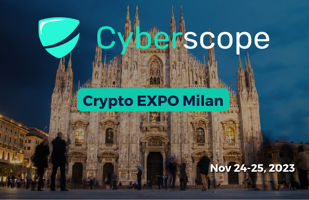 Cyberscope Attends Crypto Expo Milan 2023